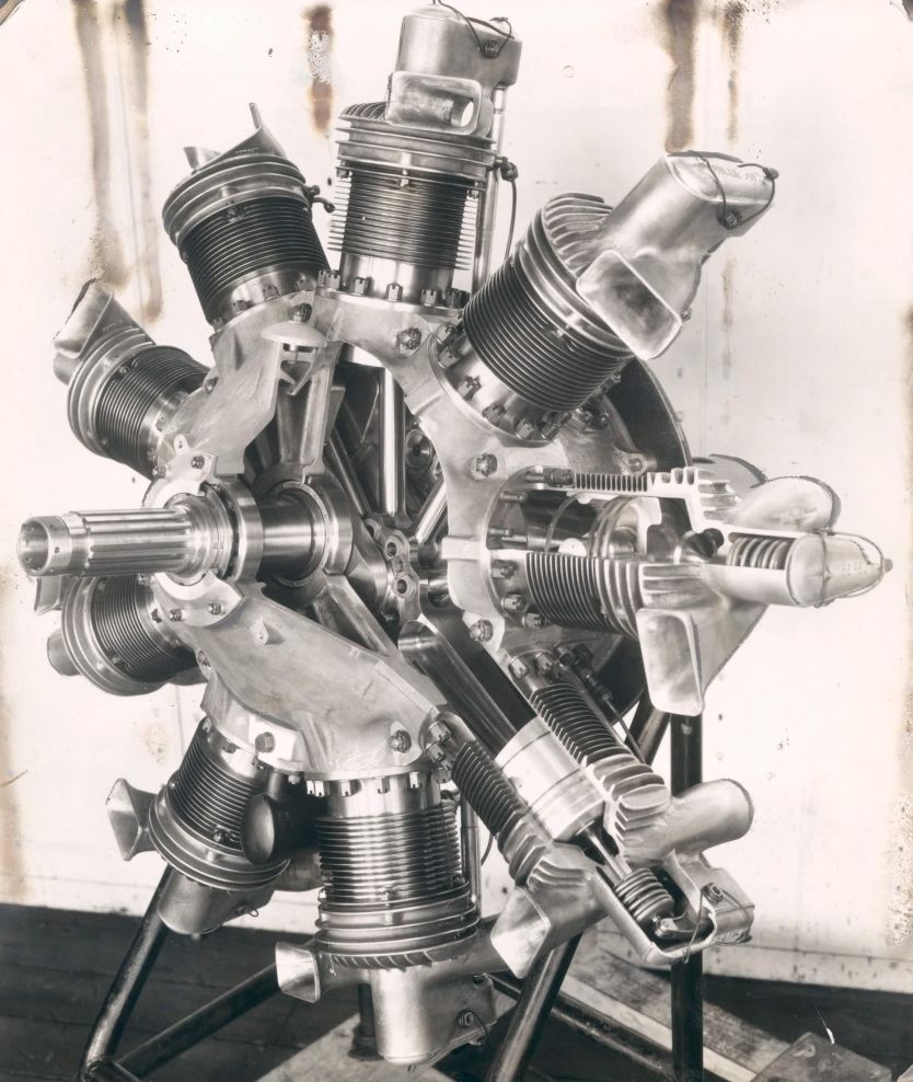 1932 Guiberson Diesel Aircraft Engine  The Old Motor