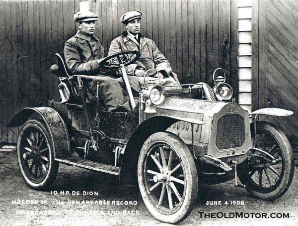 This 10 hp twin cylinder de Dion set a record in 1908 in New Zealand 