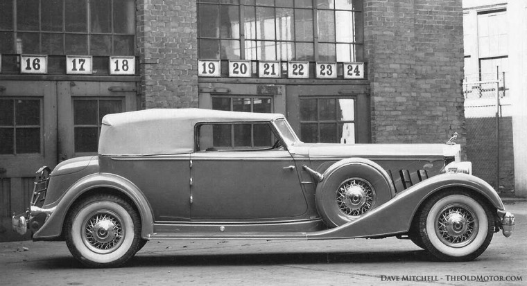 1933 Packard Model 906 Twelve Dietrich Convertible Victoria
