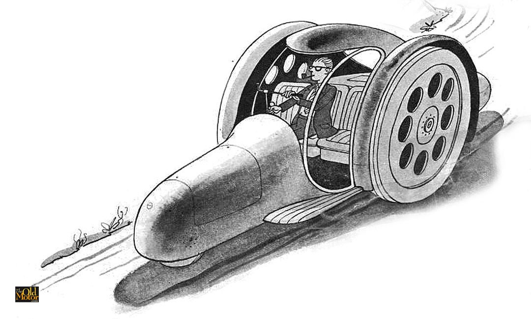 Frank Lloyd Wright's Futurist 1950s Road Machine