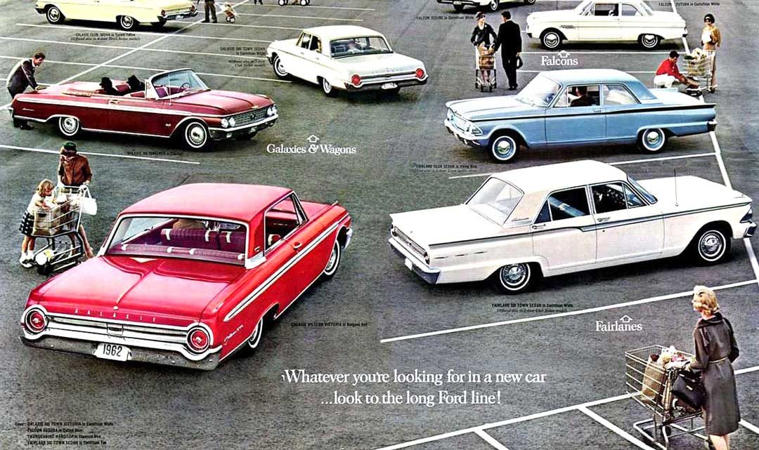 FORDS OF THE SIXTIES MICHAEL PARRIS MUSTANG FAIRLANE GALAXIE FALCON TBIRD BOOK